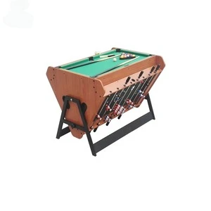 Swivel 3 In 1 Indoor Sports Game Table Billiard Pool Table/Air Hockey Table/Soccer Football Game Table