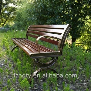 Teak wood patio bench for garden