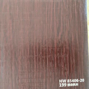 The stripes maple Decorative pvc film for furniture wood grain door film
