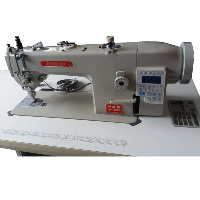 Thick material plain lockstitch top and bottom feed 0318 leather bag shoes industrial sewing machine