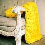 Thick Wool Cable Knit Throw Blanket Chunky Merino Wool Knitted Blanket