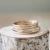 Import Thin Gold Hammered Stacking Rings Set of 5 Women Ring Set from China