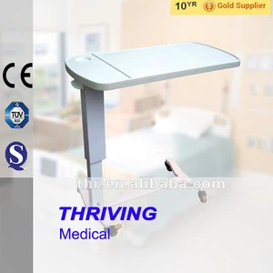 THR-OBT003 Hospital moveable laptop hospital adjustable table
