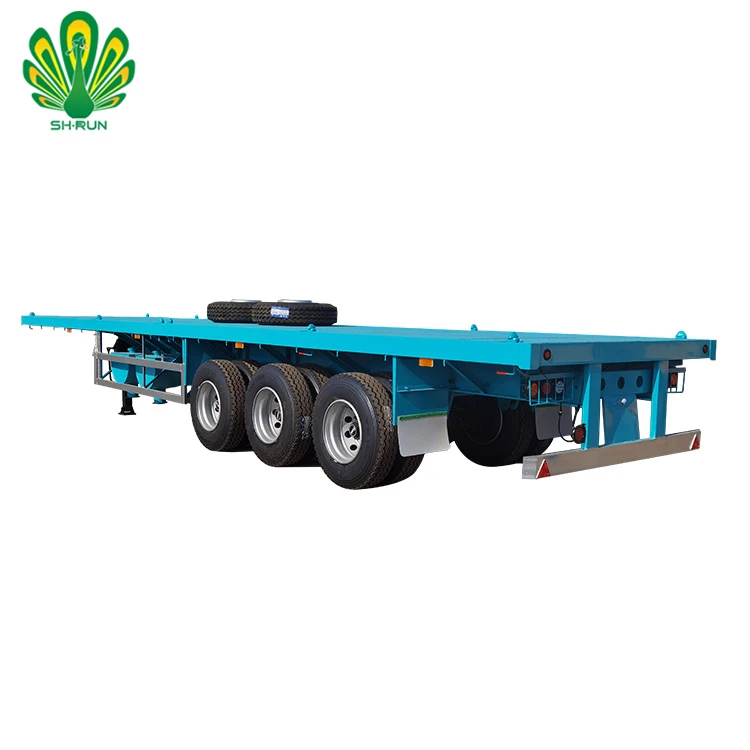 Three axles utility flatbed trailer dimension qatar flatbed semi trailer sales in dubai