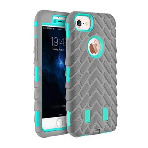 Tire Pattern silicone material shockproof soft tpu Back case Cover Phone Case for iPhone 7 popular design