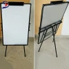 Top sale adjustable round tubes tripod flip chart magnetic whiteboard with stand for office and school use
