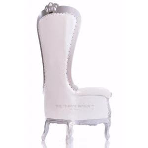 Top Selling Princess Diana Throne Chair In White Color &amp; Gloss Effect