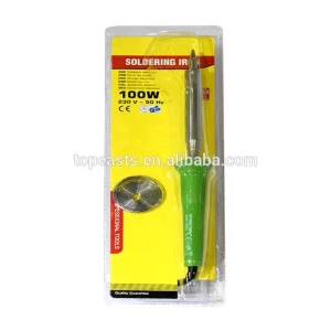 TOPEAST 110V 230V EU UK AU Soldering iron with solder wire in blister packing