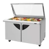 Turbo Air TST-60SD-24-N-GL 60 1/4&quot; Sandwich/Salad Prep Table w/ Refrigerated Base, 115v