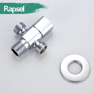 Two-way Copper Toliet Connector Brass Angle Valve