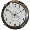 Unique Design Porthole Wall Clock Metal Nickel Finishing Customized for Home and Office Wall Decorations