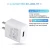 Import universal 3 pin usb ac dc  power adaptor usb power supply 5v 2a usb blister cube acrylic display accessories cell phone charger from China