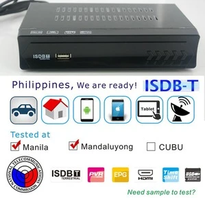 VCAN1047 Home ISDB-T Digital TV Receiver digital tv set top box for Philippines Costa Rica isdbt EWBS optional isdbt isdb isdbtb