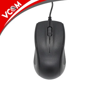VCOM Bulk Cheap Optical Computer Mouse Black Mini Wired Mouse For Computer