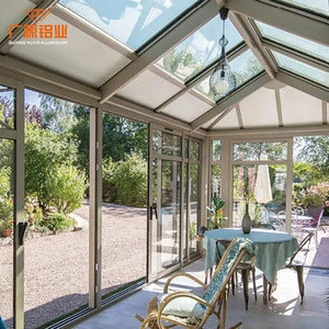 Villa veranda aluminium sunshine house/free standing aluminium glass sunroom