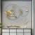 Import Wall Decor Display Lobby Gold House Wrought Iron Interior Bedroom And Living Room Frame Art Hanging Flower Metal Home Wall Decor from China
