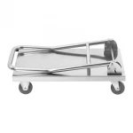 Warehouse transport industrial durable stainless steel heavy duty platform hand truck folding platform hand trolley cart