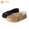 Warm Winter Womens Fur Lined Slipper Driving Loafers Shoes