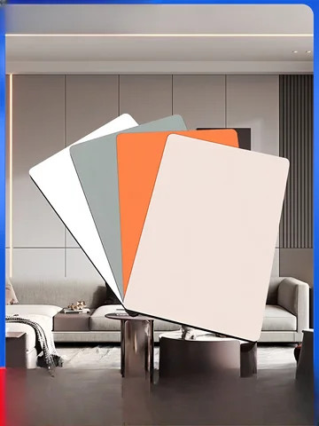 Waterproof Modern Room Siding Fibre Pvc Board Mirror Panel Bamboo Charcoal Wood for living room and office