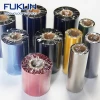 Wax Resin Metallic And Matte Gold Silver Color 80mm*200m Thermal Transfer Printer Ribbon