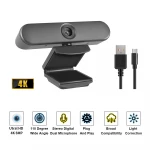 Webcam 1080P Video Chat HD 4k 8mp 110 Degree Wide Angle Webcam With Microphone