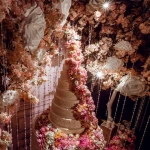 wedding acrylic chains stage decoration