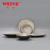 WEIYE shell pattern porcelain bowl and plate set new design crockery luxury ceramics dinnerware for restaurant hotel