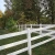 Import White 3-Rail Horse Fence Ranch Rail PVC Fence With Flat Post Caps from China