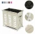 Import Wholesale 3 Section Collapsible Foldable Laundry Basket Large Box Storage Organizer Hamper Sorter Dirty Clothes Bag for Big Toys from China