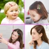 Wholesale 5cm snap hair clip metal mini snap hair barrette accessories kids bb hair clip water drop hairpin bangs clip