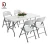 Import Wholesale 8 seater HDPE outdoor Wedding folding plastic dining table from China
