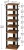 Import Wholesale best-selling living room furniture stable and powerful 8-story vertical shoe rack hooks in rustic brown from China