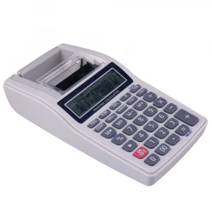 wholesale Calculator Good Quality Portable 12-Digit 2-Color Compact Business Recipt Printing Calculator