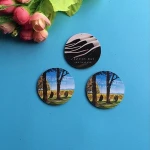 Wholesale cheap custom flat paper fridge magnet