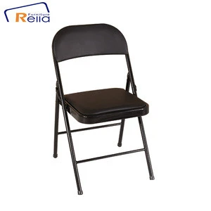 Wholesale cheap metal PU Folding Chair Commercial use