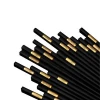 Wholesale Custom Alloy Chopsticks Black Gold With Personalized Logo