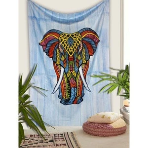 Wholesale elephant print mandala tapestry