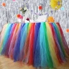 Wholesale fancy tutu table cheap skirt for wedding