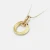 Import Wholesale Fashion Elegant White CZ 18K Gold Plated Circle Ring Pendant Necklaces from China