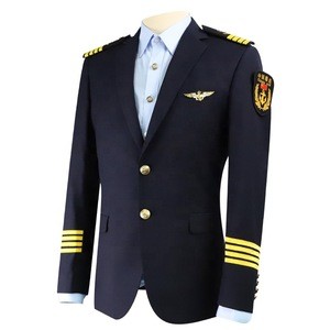 wholesale fashion single breasted aviation attendant pilot airline uniform