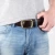 wholesale FEGER durable brass pin buckle adjustable fashion men leather belt