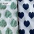 Import Wholesale heart-shaped design dress material 3D crinkle lightweight custom print cotton fabric from China