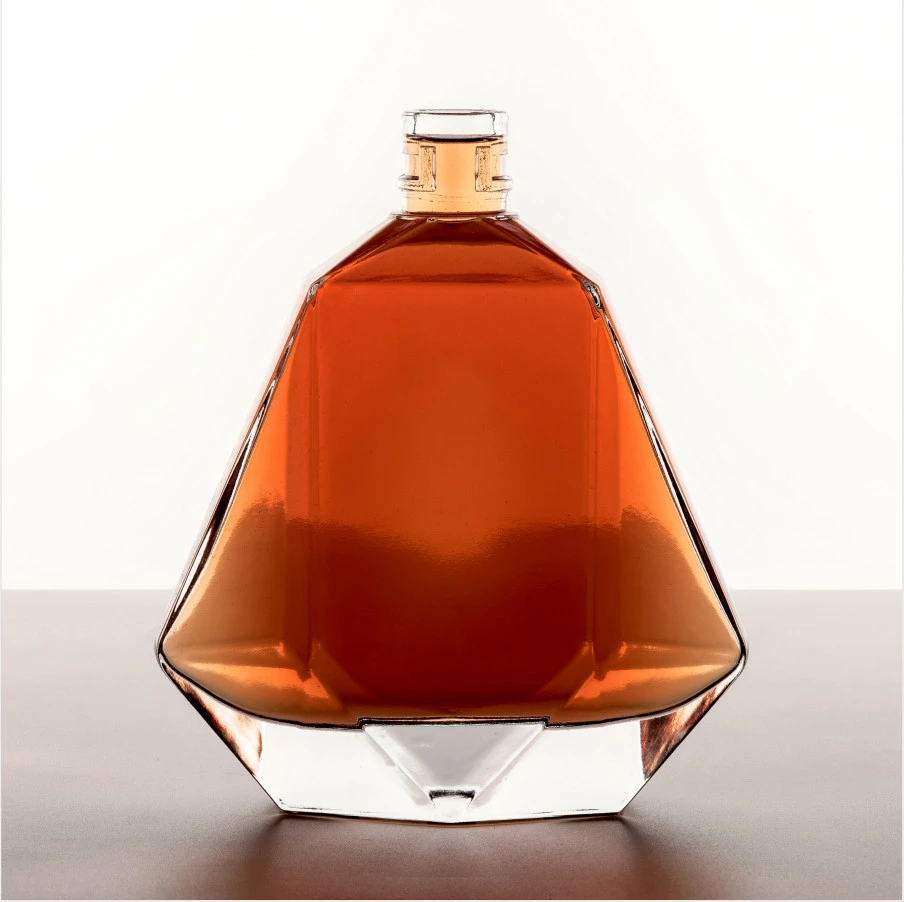 Wholesale High Quality Custom Empty Liquor Glass Bottle Brandy XO Wine Glass Bottle