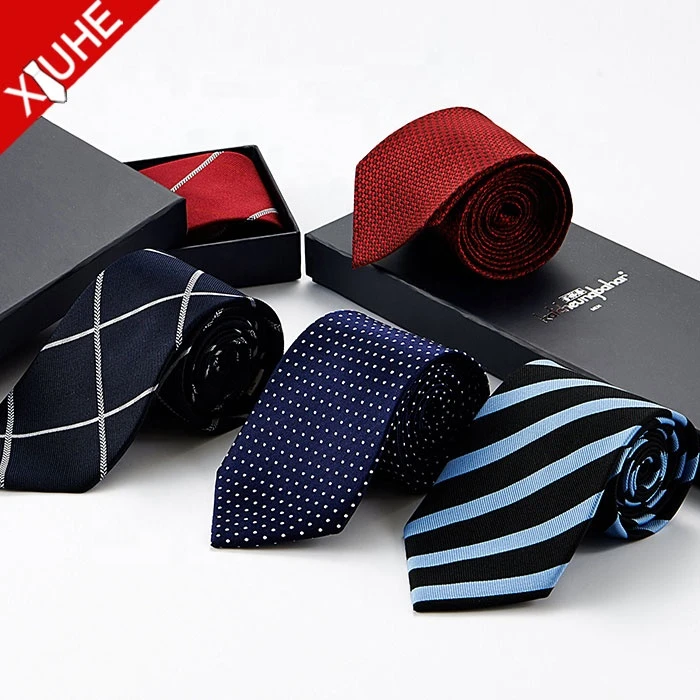 Wholesale High Quality Silk Necktie Corbatas Classic Design China Business Tie Yarn Dyed Woven Men Wholesale 100% Silk Neck Tie