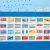 Import Wholesale large size blue world map flag  for  geography learning material from China