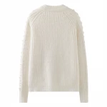 Wholesale lazy style irregular sweater ladies hand-knitted rope knitted women long loose pullover sweater