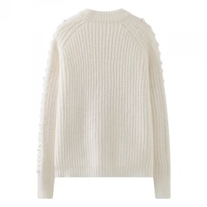 Wholesale lazy style irregular sweater ladies hand-knitted rope knitted women long loose pullover sweater