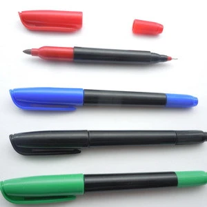 Wholesale manufacturer high quality black 2 head marker pen