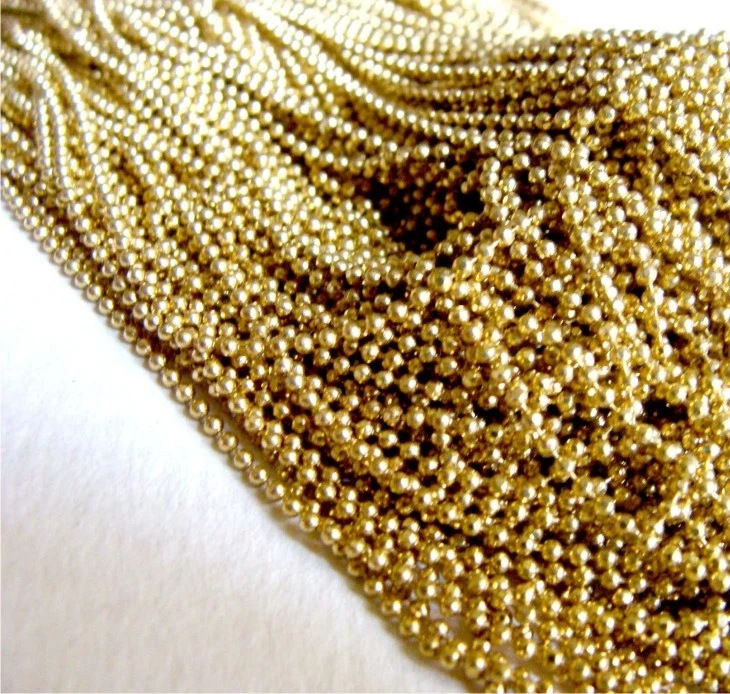 Wholesale metal faceted ball chain