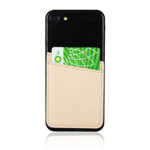 wholesale mobile phone case card holder custom logo phone card holder promotional gift with for PU phone case card holder